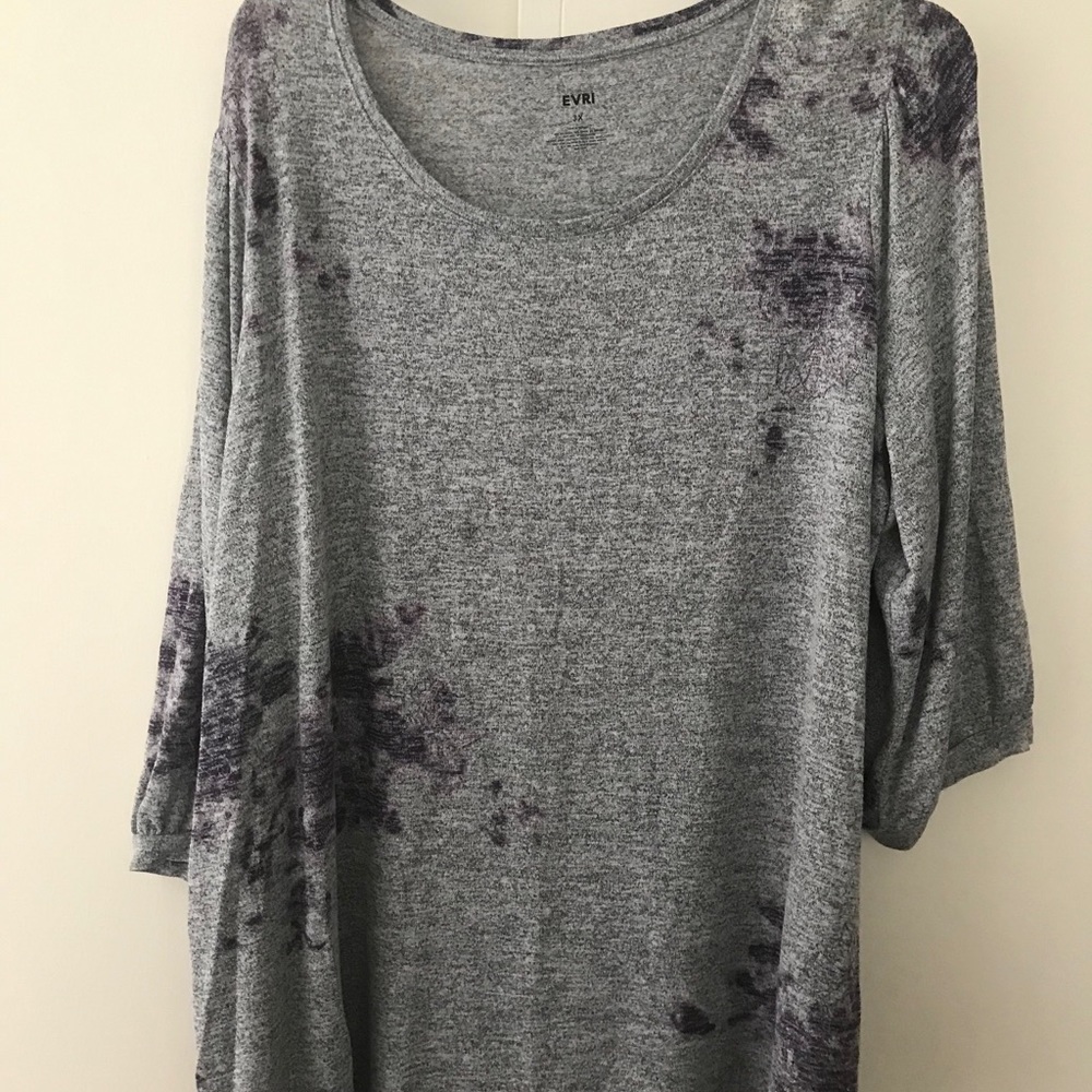 3/4 sleeve Plus size knit top